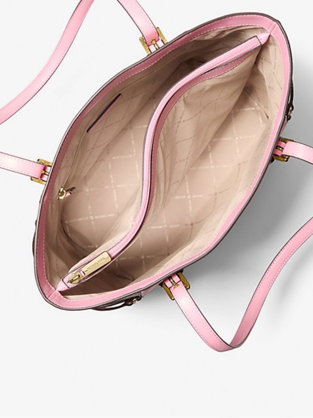 Michael Kors Pink Logo Tote, Embossed Backpack & Trifold Wallet Set - Picture 13 of 14